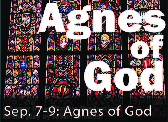 Promotional Image for Sandy River Player's performance of Agnes of God.