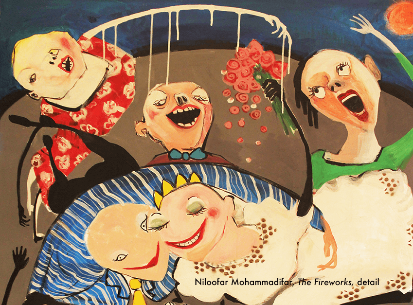 Niloofar Mohammadifar, The Fireworks, detail