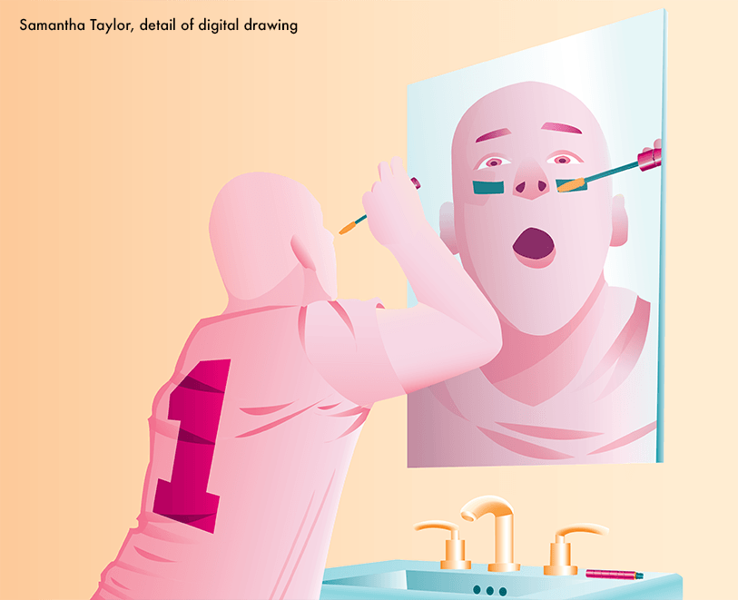 Detail of digital drawing by Samantha Taylor.