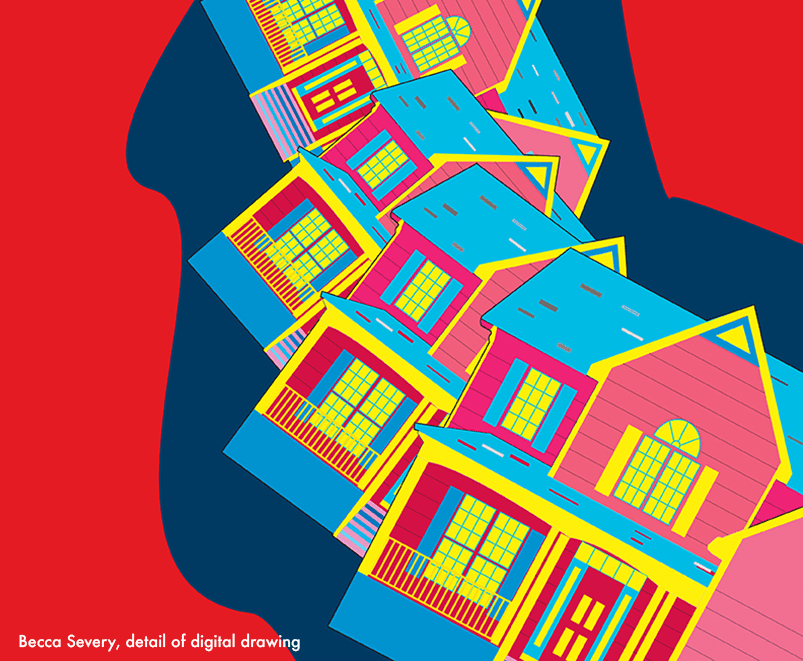 Detail of digital drawing by Becca Severy.