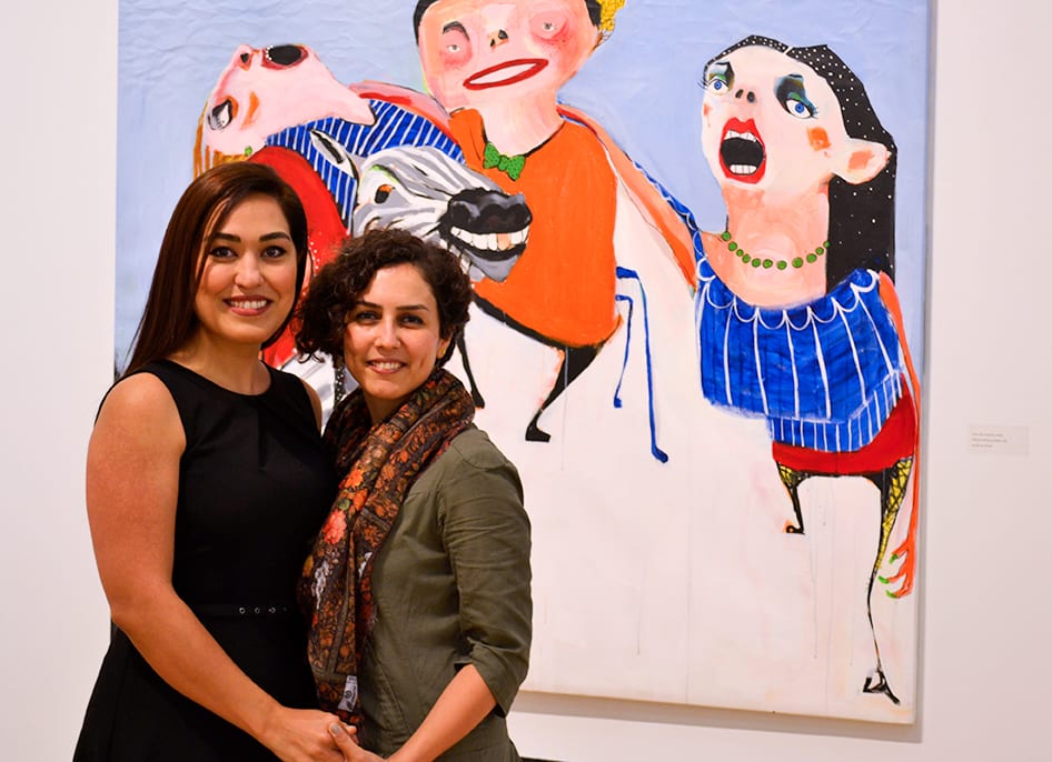 Curators Mahsa Soroudi & Parisa Ghaderi.