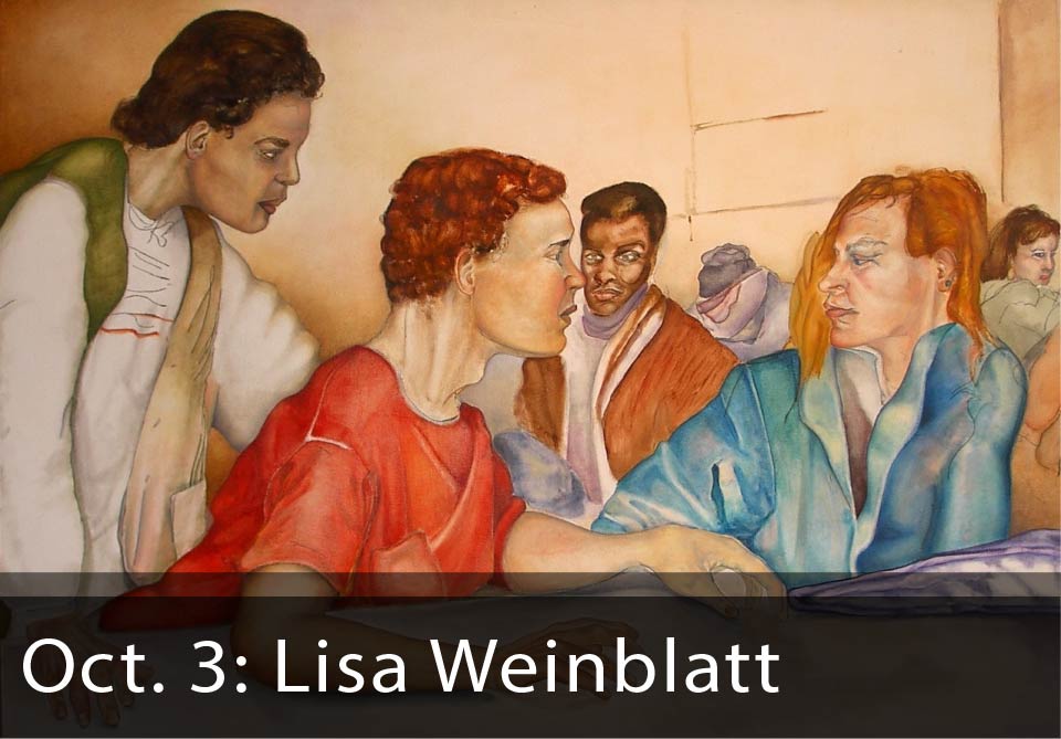 Promotional Image for Lisa Weinblatt Artist Talk.