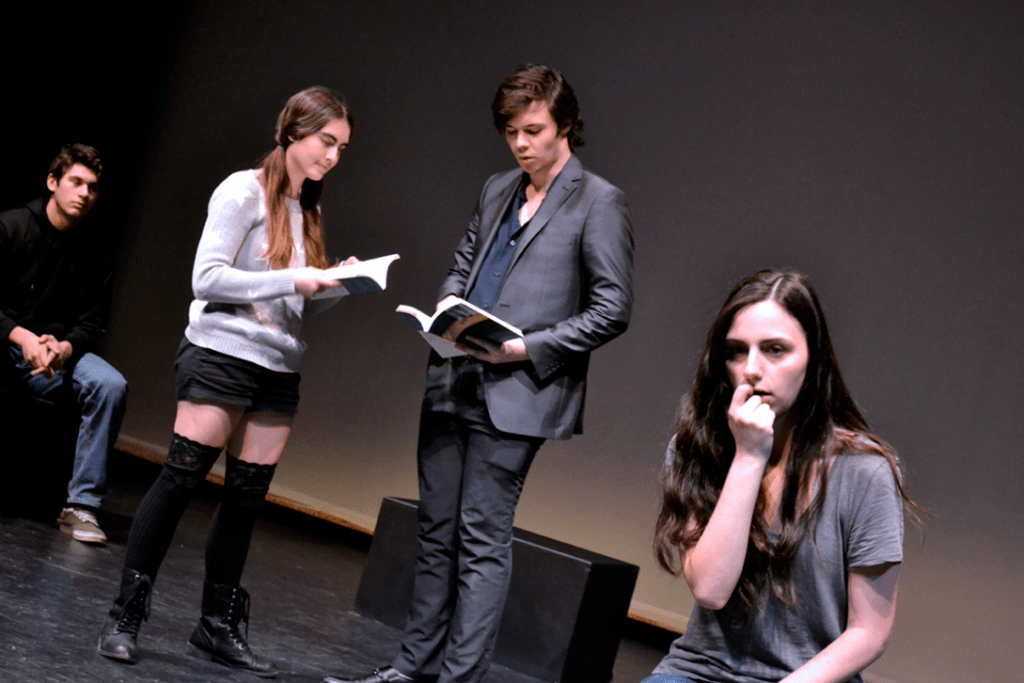 Actors from an Honors Theater class perform at Arts Night.