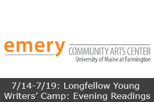 Click here to learn more about the Longfellow Young Writers' Camp Evening Readings.