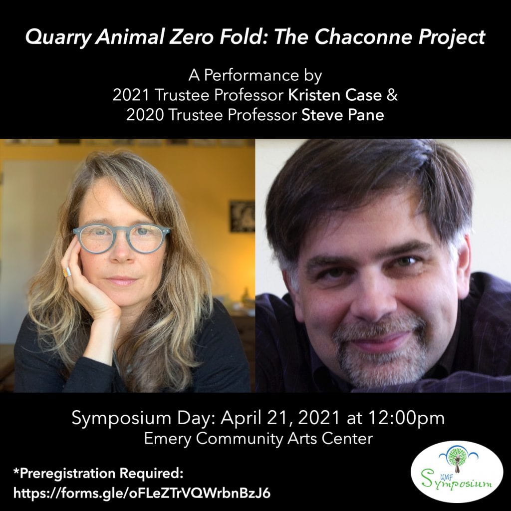 Flyer for Quarry Animal Zero Fold: The Chaconne Project 