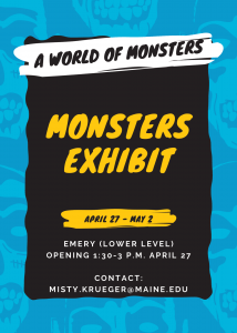 Promo poster for Monsters Exhibit