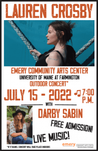 Lauren Crosby concert poster