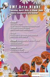 Arts Night poster 2023