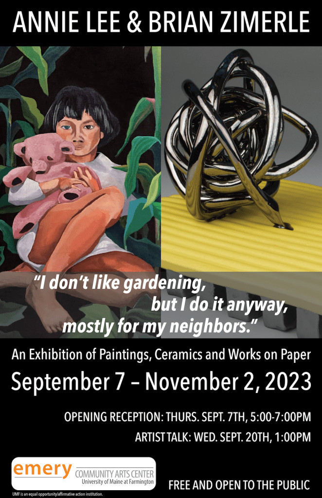 Annie Lee & Brian Zimerle exhibition poster