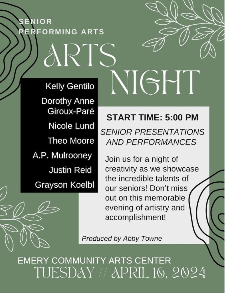 Arts Night 2024 poster image