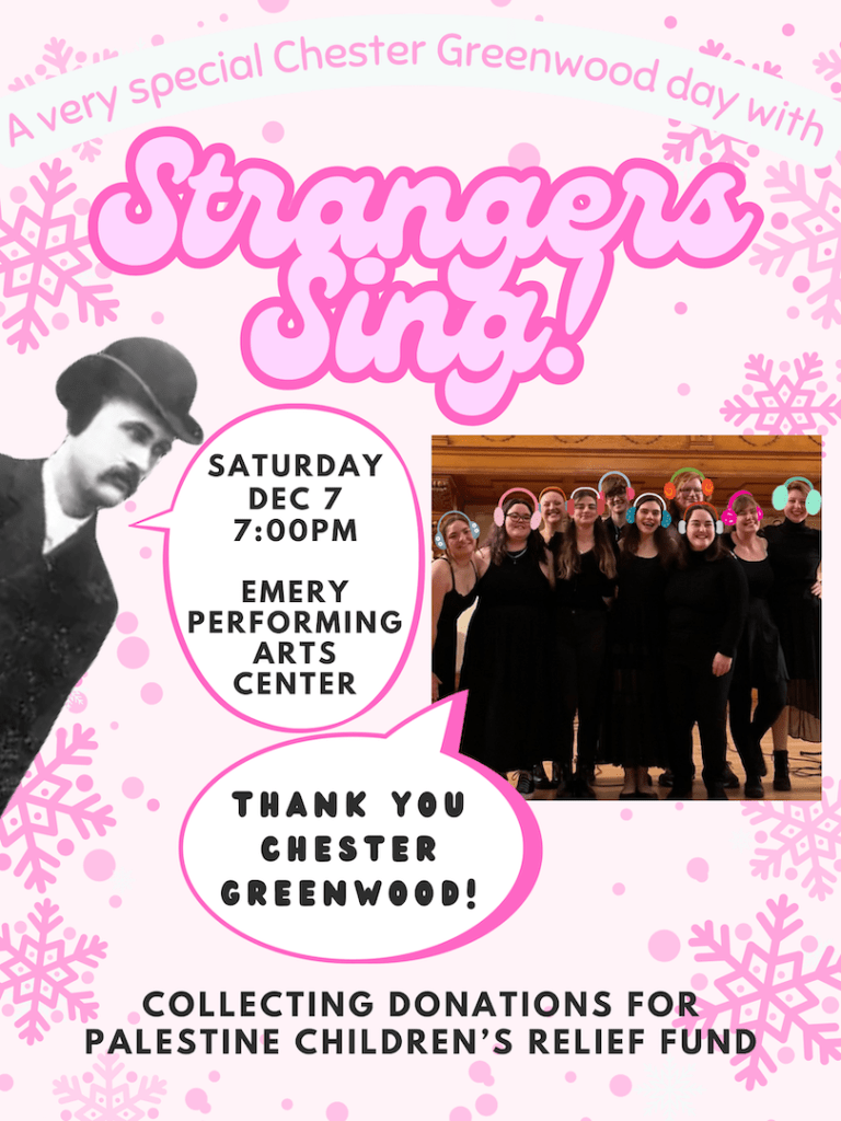 StrangersSing_winter Concert 2024 poster
