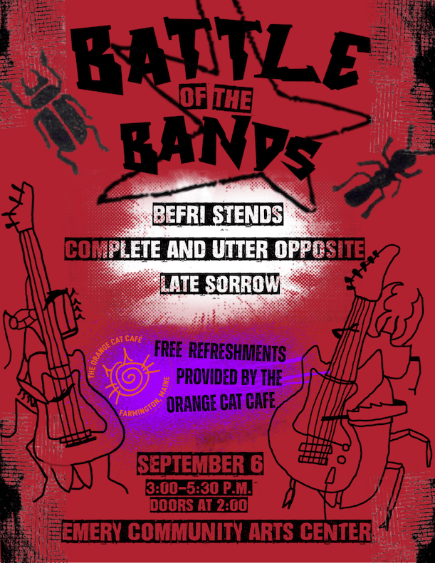 WUMF Battle of the Bands poster