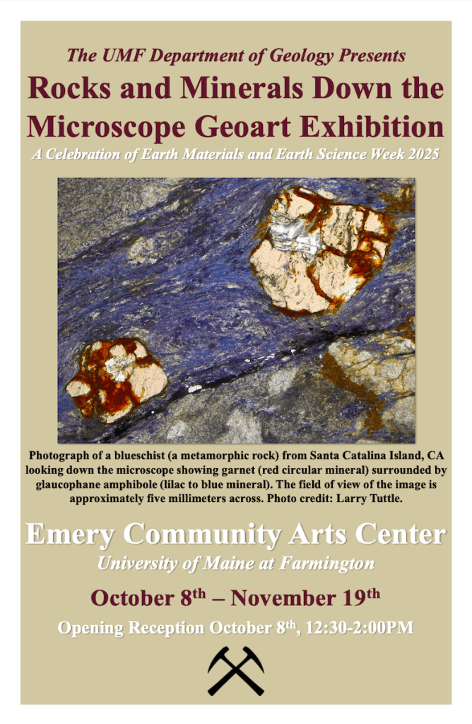 Rocks and Minerals Down the Microscope flyer