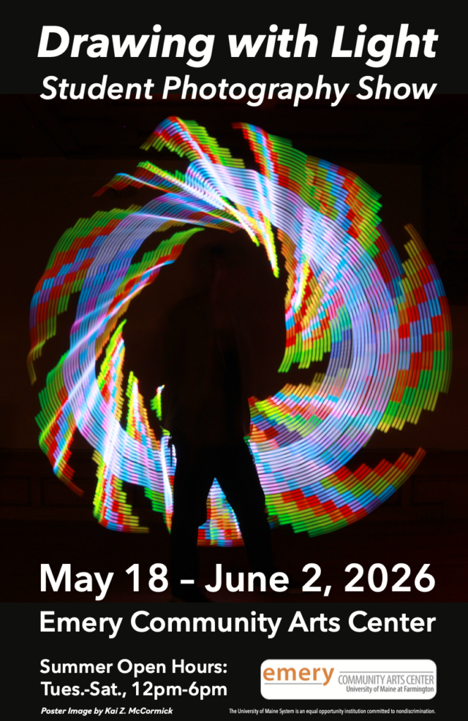 Drawing with Light Student Photography show poster