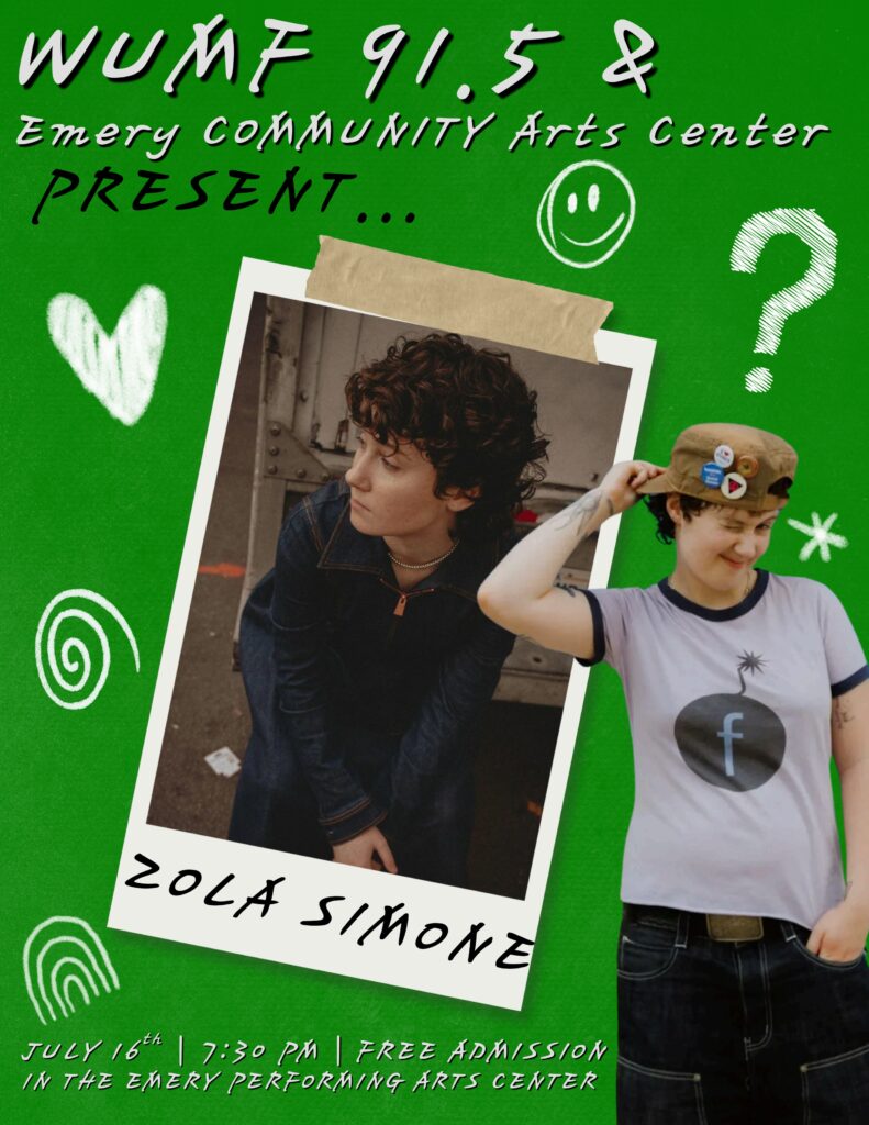 WUMF presents Zola Simone flyer image